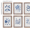 Blue Leaf Petite Print Wall Art Set of 6