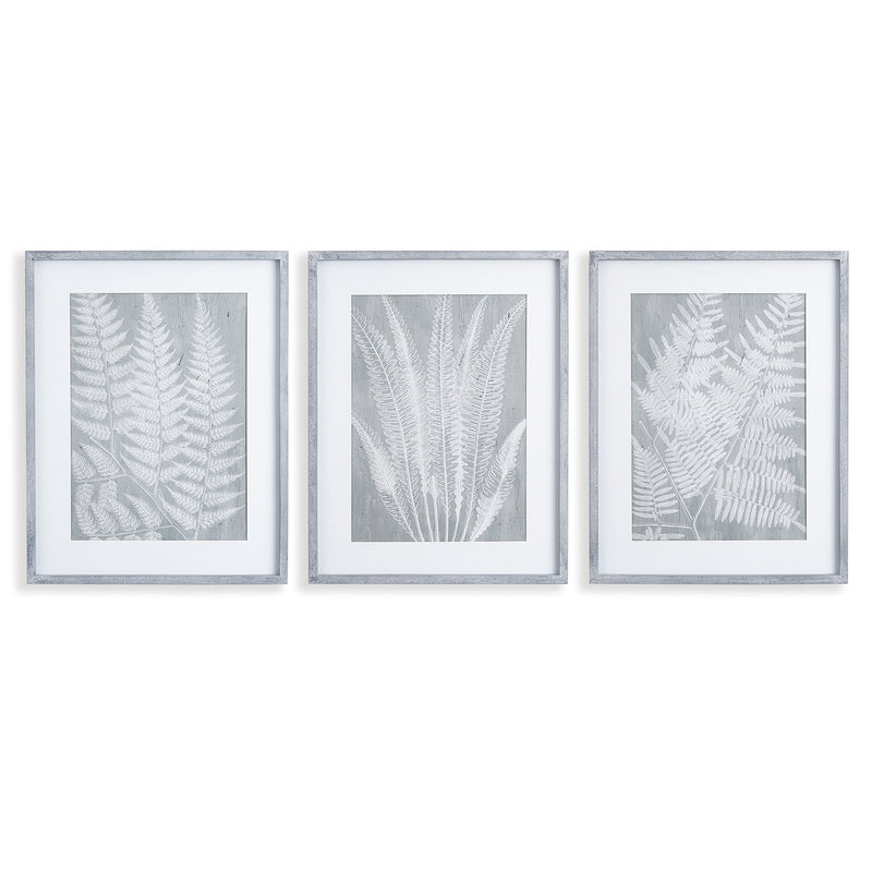 Fern Frond Print Wall Art Set of 3