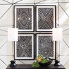 Achromatic Geometric Print Wall Art Set of 4