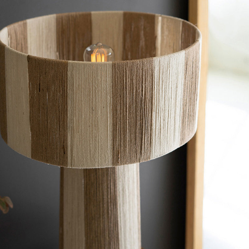 Natural and Khaki Jute Table Lamp