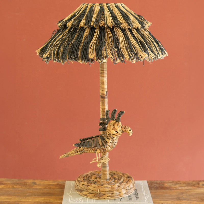 Seagrass Bird Table Lamp