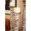 Turned Wood Candle Holder Set of 3