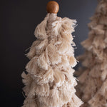 Cotton Tassel Christmas Trees Set of 2