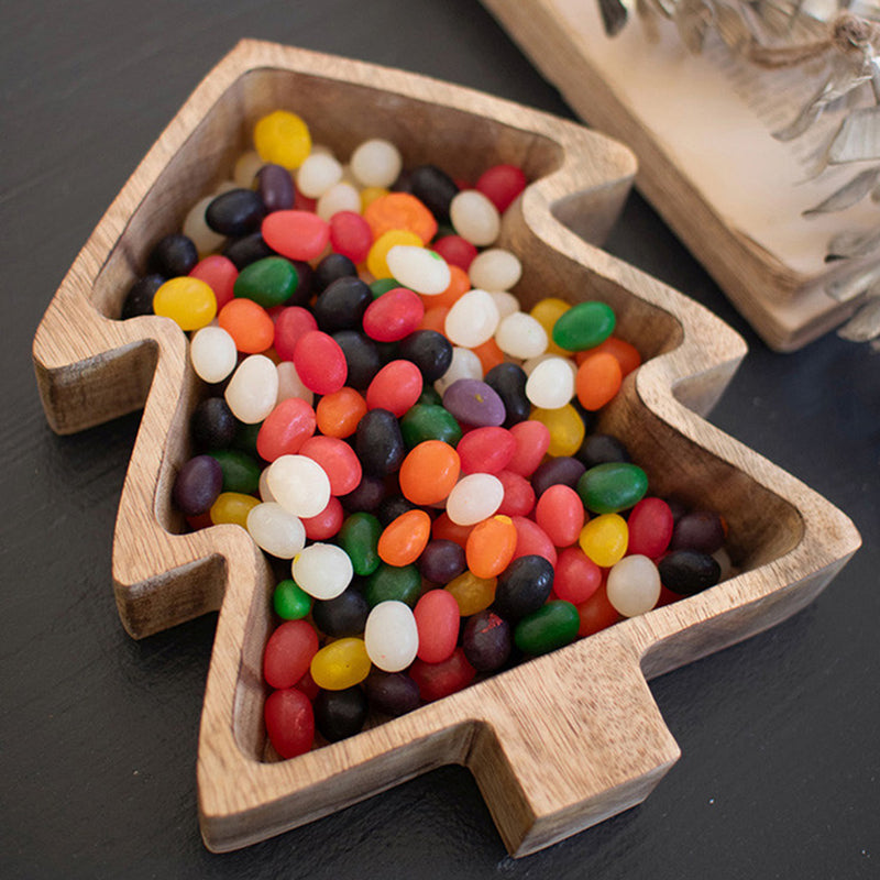 Christmas Tree Wooden Bowl