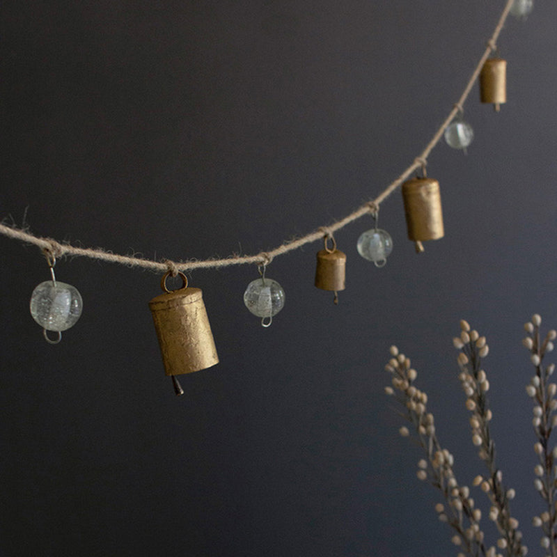 Bells and Glass Beads Garland