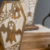 Coffin Carved Wooden Tabletop Accent Set of 3