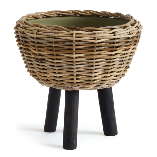 Woven Rattan Dry Basket Plant Riser