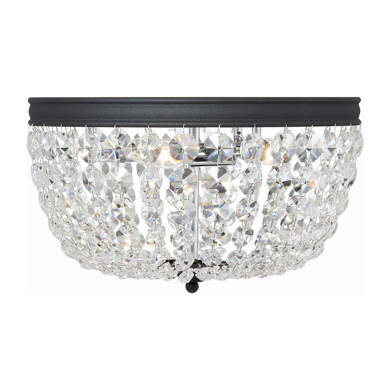 Crystorama Nola 3-Light Flush Ceiling Mount