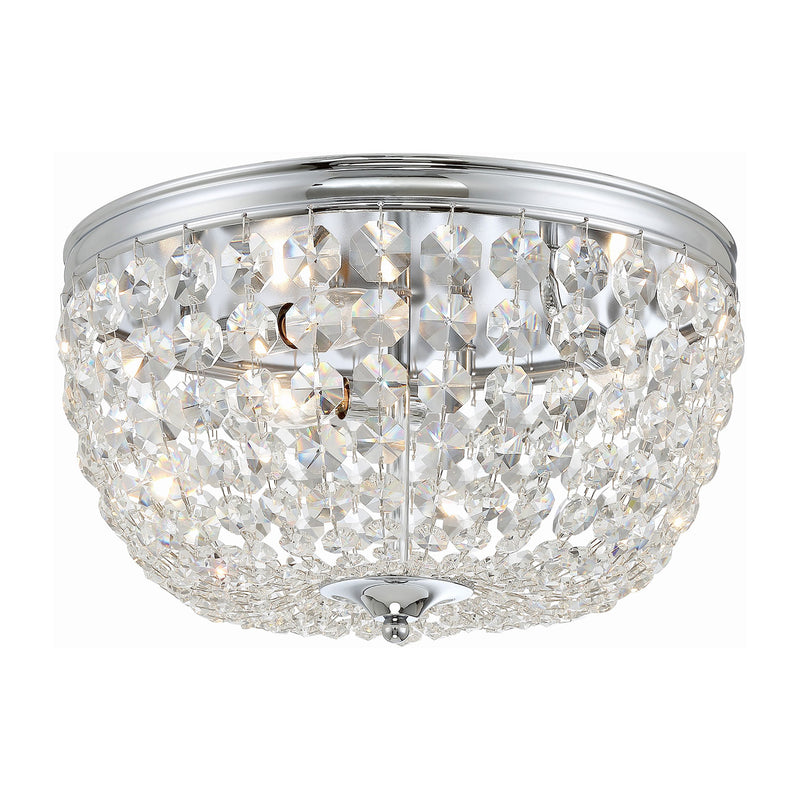 Crystorama Nola 3-Light Flush Ceiling Mount