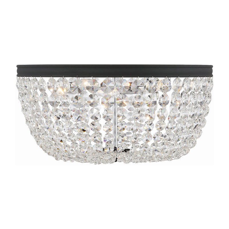 Crystorama Nola 5-Light Flush Ceiling Mount