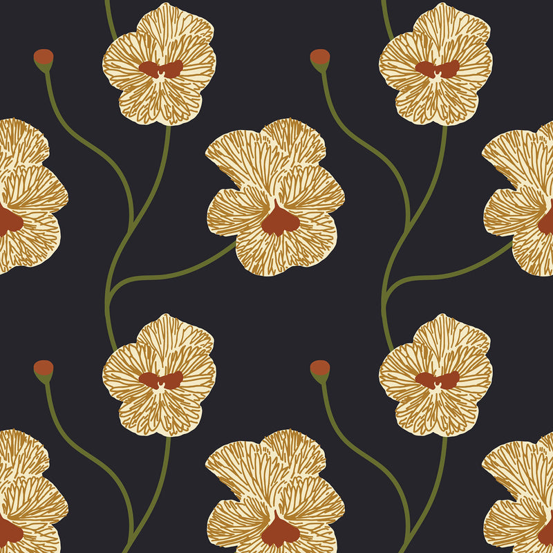 Mitchell Black x Natalie Papier Flourish Wallpaper