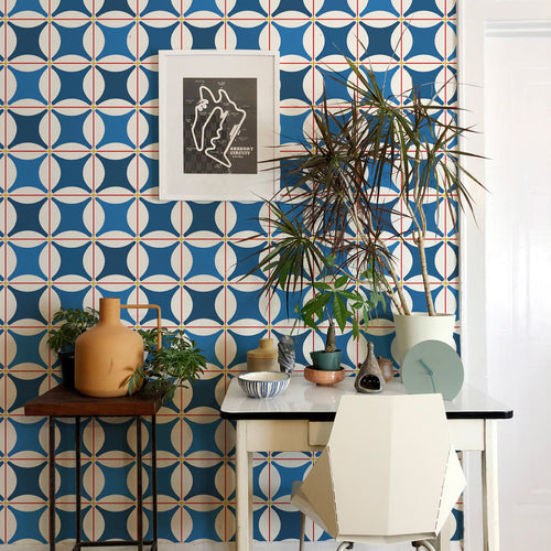 Mitchell Black x Natalie Papier Traveler Tile Wallpaper