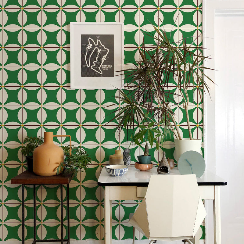 Mitchell Black x Natalie Papier Traveler Tile Wallpaper