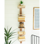 Six Tiered Vertical Wall Shelf