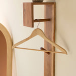 Mini Closet Wooden Wall Shelf