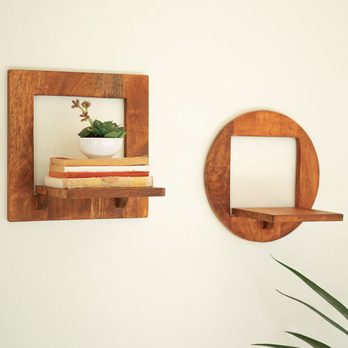 Folding Wall Shelf Set of 2