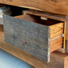 Acacia Wood Two Drawer Console Table