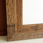 Recycled Carved Framed Floor Mirror