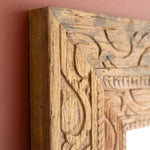 Recycled Carved Framed Floor Mirror