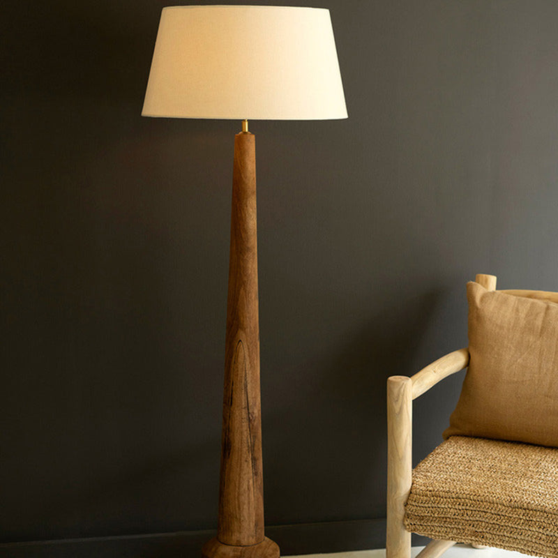 Wooden Tall Floor Lamp