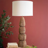 Quad Carved Mango Wood Table Lamp