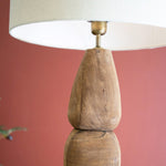 Quad Carved Mango Wood Table Lamp