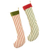 Giant Striped Christmas Stocking Set Of 2