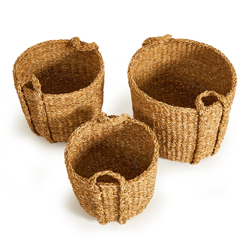 Seagrass Round Drum Basket Set of 3