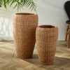 Seagrass Tall Round Planter Set of 2