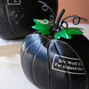 Pumpkin Recycled Black Iron Accent Set of 2