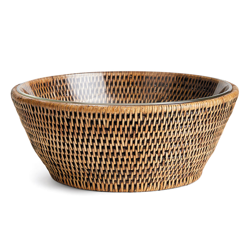 Burma Rattan Serving Bowl