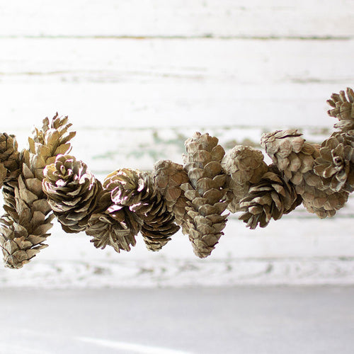 Sage Pinecone Garland Set of 6