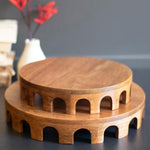 Wooden Round Riser Set of 2