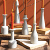 Cast Aluminum Taper Candle Holder Set of 6