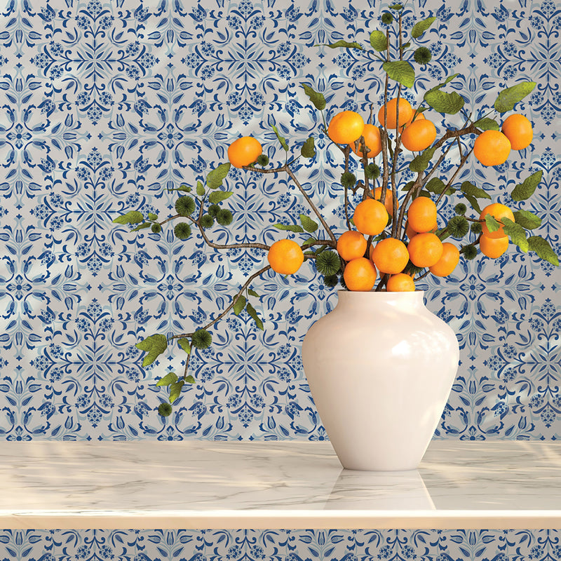 Tempaper & Co Ornamental Tile Peel & Stick Wallpaper