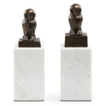 Villa and House Owl Statue Set of 2