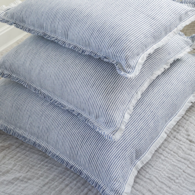 Anaya So Soft Pinstripe Linen Pillow