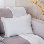 Anaya So Soft Pinstripe Linen Pillow