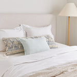 Anaya So Soft Light Aqua Linen Pillow