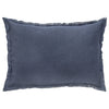 Anaya So Soft Navy Blue Linen Pillow