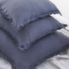 Anaya So Soft Navy Blue Linen Pillow