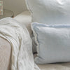 Anaya So Soft Cross-Dye Sky Blue Linen Pillow