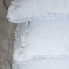 Anaya So Soft Cross-Dye Sky Blue Linen Pillow