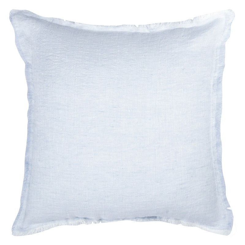 Anaya So Soft Cross-Dye Sky Blue Linen Pillow