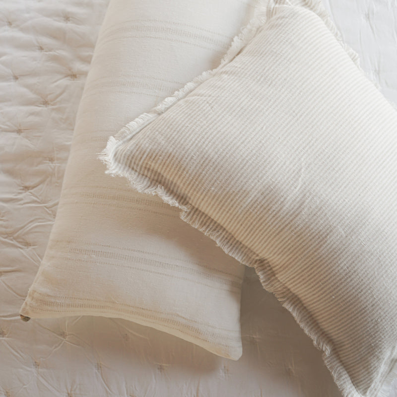 Anaya So Soft Pinstripe Linen Pillow