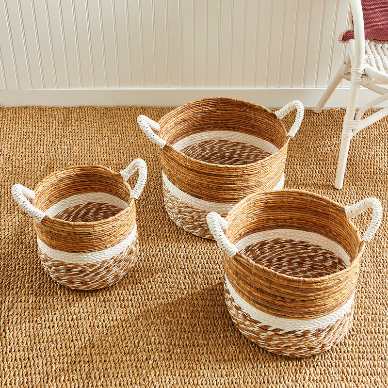 Key Largo Round Basket Set of 3