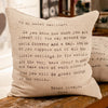 Sugarboo & Co To My Sweet Darling Type Font Throw Pillow