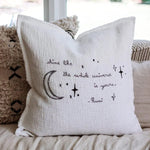 Sugarboo & Co Shine Rumi Moon & Stars Embroidered Throw Pillow