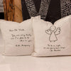 Sugarboo & Co To Be An Angel Jim Morrison Embroidered Throw Pillow