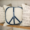 Sugarboo & Co Peace Stitched Throw Pillow